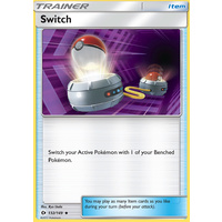 Switch 132/149 SM Base Set Uncommon Trainer Pokemon Card NEAR MINT TCG
