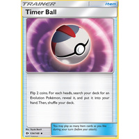 Timer Ball 134/149 SM Base Set Uncommon Trainer Pokemon Card NEAR MINT TCG