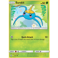Surskit 7/149 SM Base Set Common Pokemon Card NEAR MINT TCG