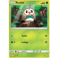 Rowlet 9/149 SM Base Set Common Pokemon Card NEAR MINT TCG