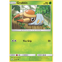 Grubbin 13/149 SM Base Set Common Pokemon Card NEAR MINT TCG