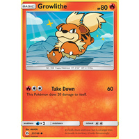 Growlithe 21/149 SM Base Set Common Pokemon Card NEAR MINT TCG