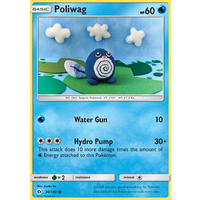 Poliwag 30/149 SM Base Set Common Pokemon Card NEAR MINT TCG