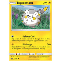 Togedemaru 53/149 SM Base Set Common Pokemon Card NEAR MINT TCG