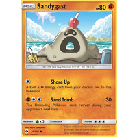 Sandygast 74/149 SM Base Set Common Pokemon Card NEAR MINT TCG