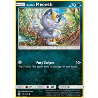 Alolan Meowth 78/149 SM Base Set Common Pokemon Card NEAR MINT TCG