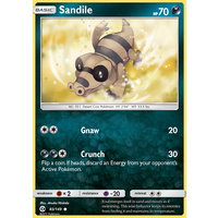 Sandile 83/149 SM Base Set Common Pokemon Card NEAR MINT TCG