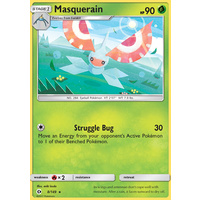 Masquerain 8/149 SM Base Set Rare Pokemon Card NEAR MINT TCG