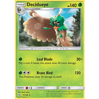 Decidueye 11/149 SM Base Set Rare Pokemon Card NEAR MINT TCG