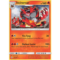 Incineroar 26/149 SM Base Set Rare Pokemon Card NEAR MINT TCG