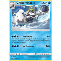 Crabominable 43/149 SM Base Set Rare Pokemon Card NEAR MINT TCG