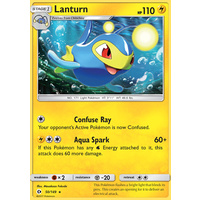 Lanturn 50/149 SM Base Set Rare Pokemon Card NEAR MINT TCG