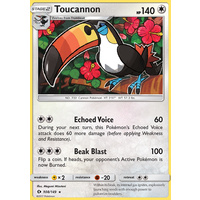 Toucannon 108/149 SM Base Set Rare Pokemon Card NEAR MINT TCG