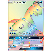 Lapras GX 151/149 SM Base Set Holo Full Art Hyper Rare Pokemon Card NEAR MINT TCG