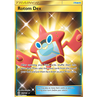 Rotom Dex 159/149 SM Base Set Holo Full Art Secret Rare Pokemon Card NEAR MINT TCG