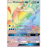 Wishiwashi GX 151/145 SM Guardians Rising Hyper Rare Full Art Holo Pokemon Card