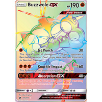 Buzzwole GX 115/111 SM Crimson Invasion Hyper Rare Full Holo Pokemon Card