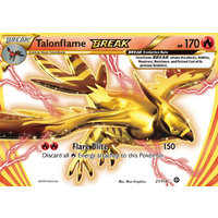 Talonflame Break 21/114 XY Steam Siege Holo Ultra Rare Pokemon Card NEAR MINT TCG
