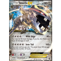 Steelix EX 67/114 XY Steam Siege Holo Ultra Rare Pokemon Card NEAR MINT TCG