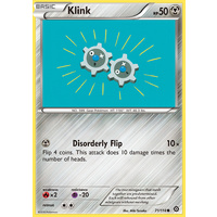 Klink 71/114 XY Steam Siege Common Pokemon Card NEAR MINT TCG