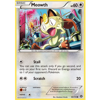 Meowth 88/114 XY Steam Siege Common Pokemon Card NEAR MINT TCG