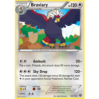 Braviary 93/114 XY Steam Siege Uncommon Pokemon Card NEAR MINT TCG