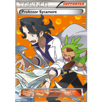 Professor Sycamore 114/114 XY Steam Siege Holo Ultra Rare Full Art Pokemon Card NEAR MINT TCG