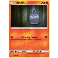 Litwick 11/145 SM Guardians Rising Common Pokemon Card MINT TCG