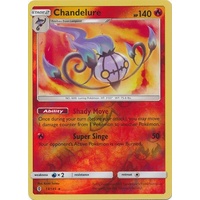 Chandelure 13/145 SM Guardians Rising Reverse Holo Rare Pokemon Card MINT TCG