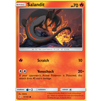 Salandit 15/145 SM Guardians Rising Common Pokemon Card MINT TCG