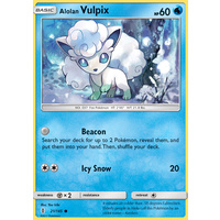 Alolan Vulpix 21/145 SM Guardians Rising Common Pokemon Card MINT TCG
