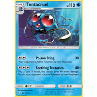 Tentacruel 24/145 SM Guardians Rising Uncommon Pokemon Card MINT TCG