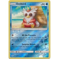 Delibird 26/145 SM Guardians Rising Reverse Holo Common Pokemon Card MINT TCG