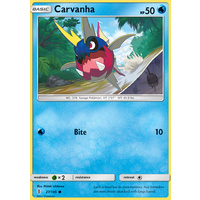 Carvanha 27/145 SM Guardians Rising Common Pokemon Card MINT TCG