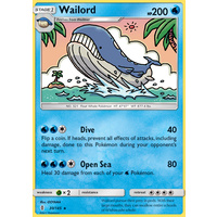 Wailord 30/145 SM Guardians Rising Rare Pokemon Card MINT TCG