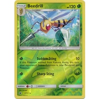 Beedrill 3/111 SM Crimson Invasion Reverse Holo Rare Pokemon Card MINT TCG