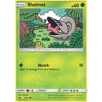 Shelmet 8/111 SM Crimson Invasion Common Pokemon Card MINT TCG