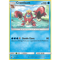 Crawdaunt 25/111 SM Crimson Invasion Rare Pokemon Card MINT TCG