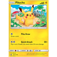 Pikachu 30/111 SM Crimson Invasion Common Pokemon Card MINT TCG