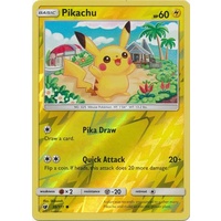 Pikachu 30/111 SM Crimson Invasion Reverse Holo Common Pokemon Card MINT TCG