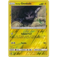 Alolan Geodude 32/111 SM Crimson Invasion Reverse Holo Common Pokemon Card MINT TCG
