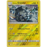 Alolan Graveler 33/111 SM Crimson Invasion Reverse Holo Uncommon Pokemon Card MINT TCG