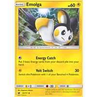 Emolga 35/111 SM Crimson Invasion Uncommon Pokemon Card MINT TCG