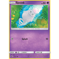 Spoink 41/111 SM Crimson Invasion Common Pokemon Card MINT TCG