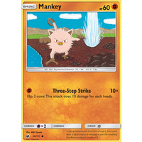 Mankey 50/111 SM Crimson Invasion Common Pokemon Card MINT TCG