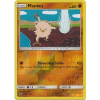 Mankey 50/111 SM Crimson Invasion Reverse Holo Common Pokemon Card MINT TCG