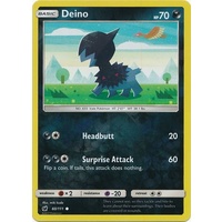 Deino 60/111 SM Crimson Invasion Reverse Holo Common Pokemon Card MINT TCG