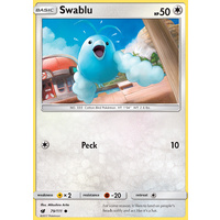 Swablu 79/111 SM Crimson Invasion Common Pokemon Card MINT TCG