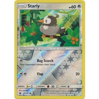 Starly 81/111 SM Crimson Invasion Reverse Holo Common Pokemon Card MINT TCG