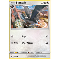 Staravia 82/111 SM Crimson Invasion Uncommon Pokemon Card MINT TCG
